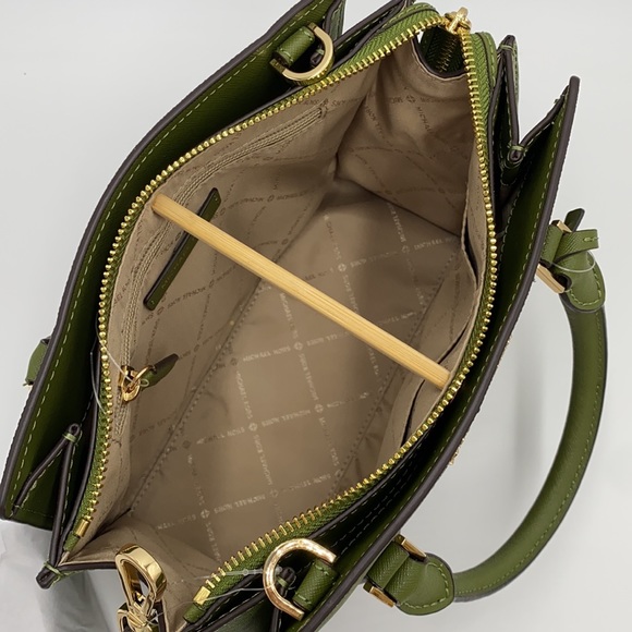 MICHAEL KORS HOPE MEDIUM MESSENGER EVERGREEN MULTI - Picture 12 of 16